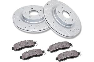 Acinoparts Front Brake Kit Drilled and Slotted Brake Rotors Ceramic Brake Pads Brake Kit Replacement for Nissan Altima 2013 2014 2015 2016 2017 2018 2019 2020 2021 2022 2023