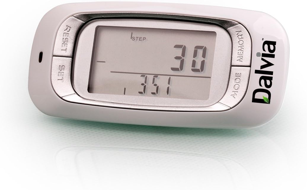 Dalvia Wellness Pedometer for Steps and Miles Pedometers for