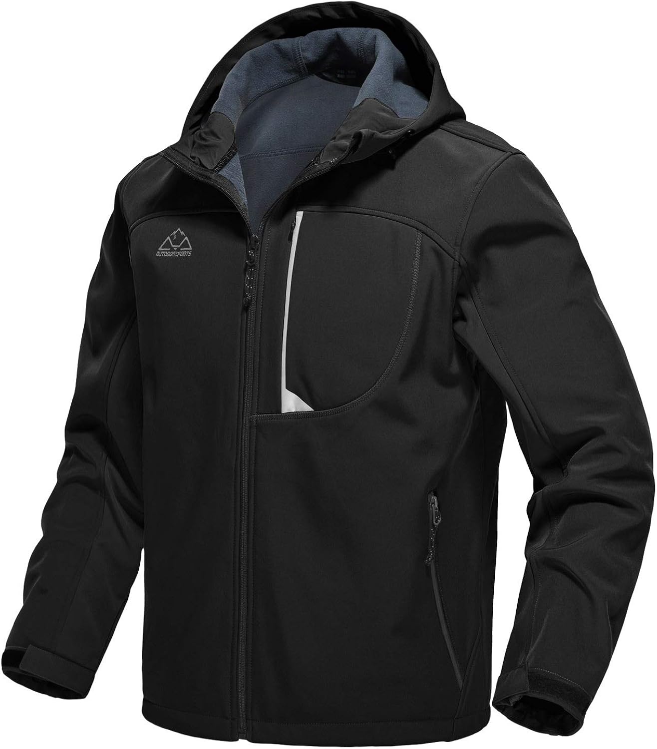 black hiking jacket