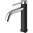 VIGO Madison 8'' H Single Handle Single-Hole Bathroom Faucet in Brushed Nickel-VG01044BN