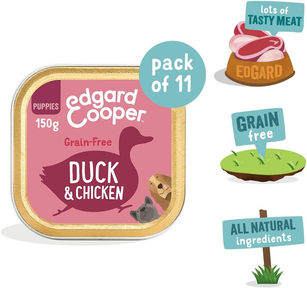Edgard Cooper Puppy Grain-Free Wet Dog Food, Duck Chicken 11 x 150g, Natural Dogs Food in Cup with Fresh Meat Amino Acids - Image 3