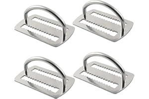 MOPHOEXII Dive Weight Belt D Ring,Scuba Belt Retainer Back Fly Side Hanging Positioning Buckle,5cm/2'' Stainless Steel Scuba Weight Keepers for Dive Gear