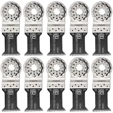 Fein E-Cut Standard Saw Blade - 1-3/8" Width and 2" Length | Precision Cutting For All Woods, Drywall and Plastic Materials, 10-Pack - 63502133290