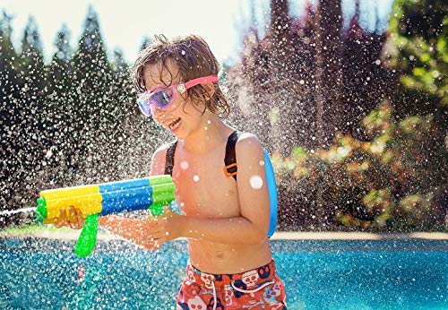 Aouker Water Blaster Gun Foam Soaker Water Pump Shooter, Light Weight Squirt Guns Swimming Pool Beach Water Fighting Toys for Kids and Adults, 2 Pack