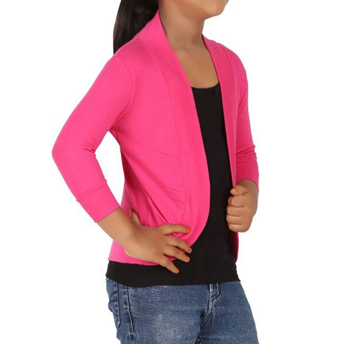 wellfitlook ziaffzoz girls pink shrug