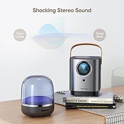 [Unique Handle Design] 2025 Upgrade Mini Projector