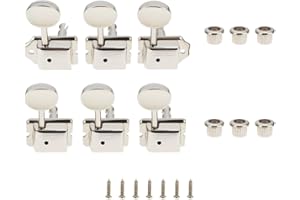 The Lord of the Tools 6pcs Vintage 6 Inline Guitar Tuners 1+4+1 Tuning Pegs 28x17mm 25x17mm Tuners 0047912049 Compatible with