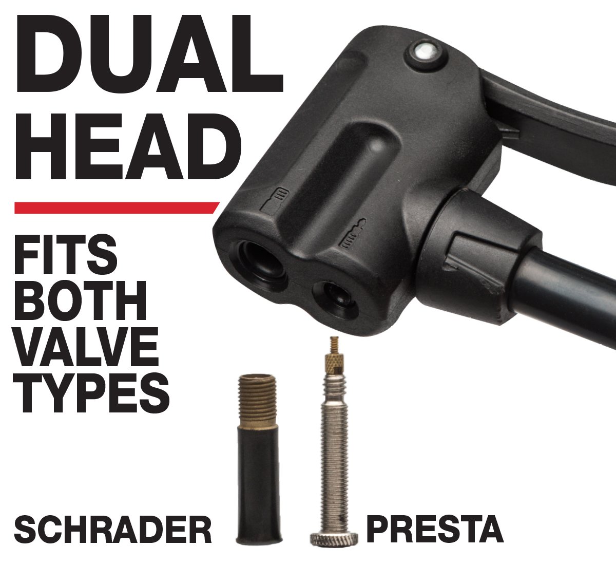 Bell Air Glide High Pressure Floor Pump with Gauge ExerciseN