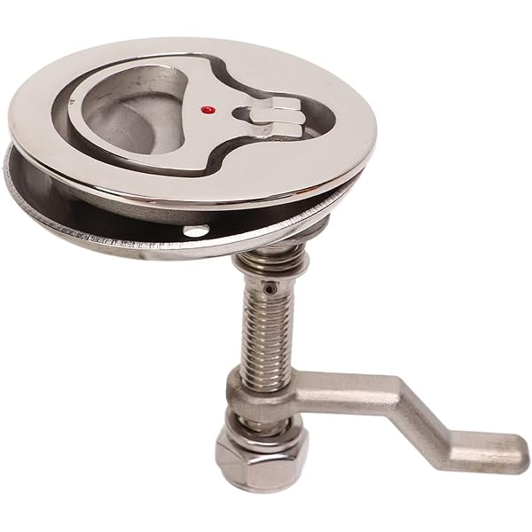 ISURE MARINE Stainless Steel Flush Hatch Latches – 2.4'' Locking Floor Buckles, 2 Pack With Keys, Marine Grade - View #13