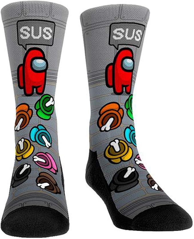 Among Us Socks,1 Pair Fashion Crew Socks Unisex Game Cartoon Pattern