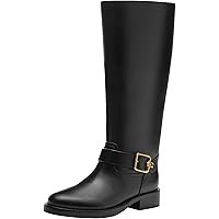 Amazon.com | Naturalizer Womens Jessie Knee High Buckle Detail