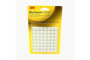 3M Bumpon Protective Products Blister Pack SJ5412 White, 0.500 in x 0.140 in, 56 Bumpons/Blister, 18 Blisters/Case