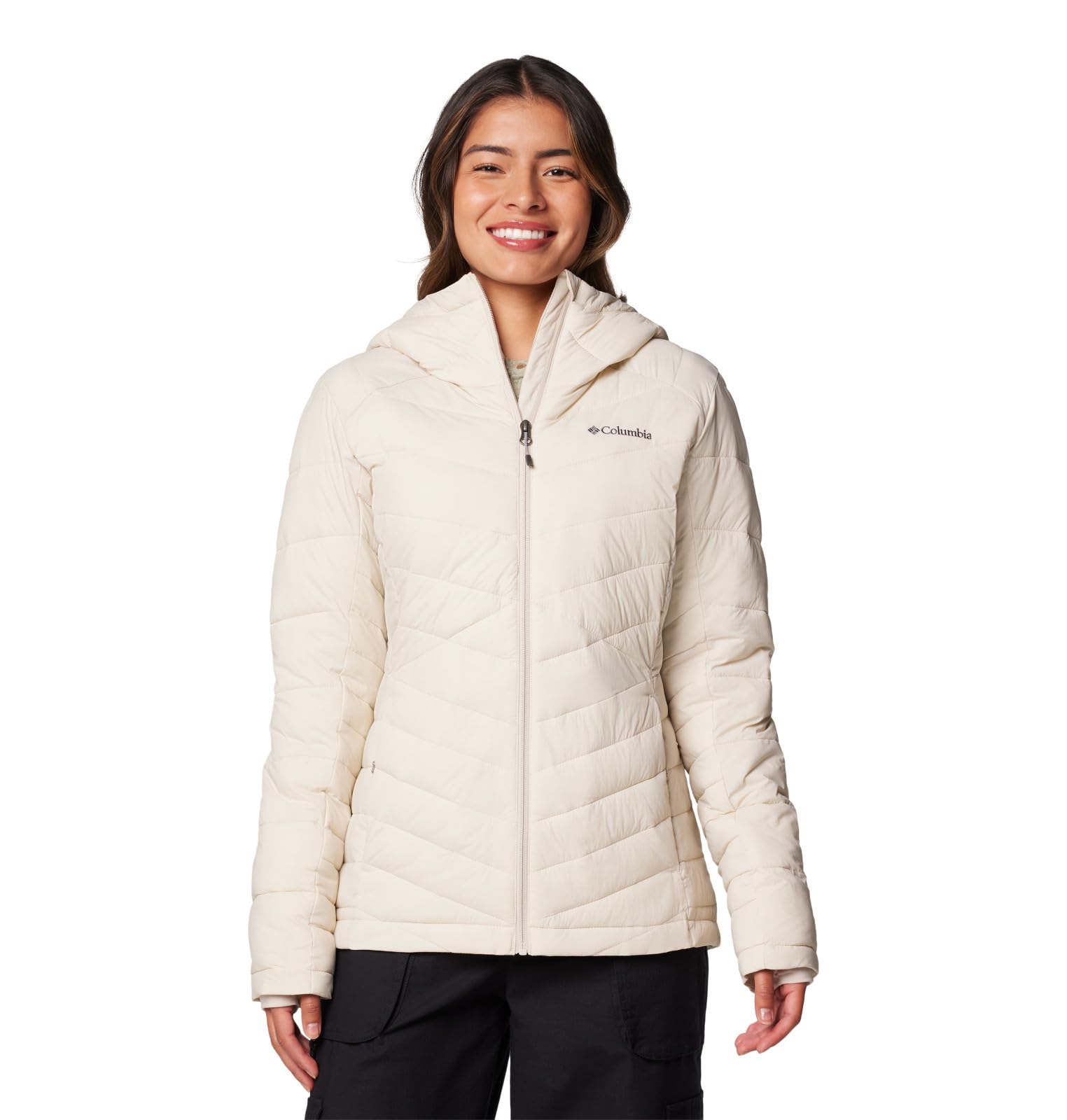 Photo 1 of Columbia Women's Joy Peak II Hooded Jacket, Dark Stone, Small