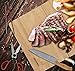 Wealers Kitchen Cutting Board Chopping Knife and Board Set Wooden Professional Knife with Foldable Board – Travel-Friendly Kit Ideal for Camping Picnics Durable Wood & Stainless-Steel (Large 5 Piece)