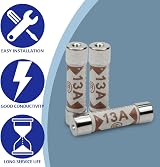 Innfeeltech 25 Pcs 13A 240V BS1362 Ceramic Tube Fuse Fast Acting view 6