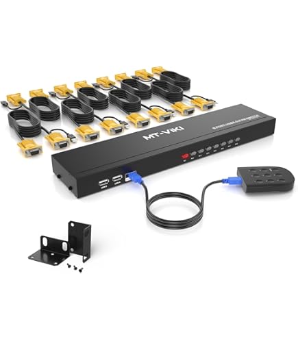 LINDY 4ポート VGA・音声マトリクススイッチ 32678 E0608C Amazon.com: LINDY 39378 CAT5 USB and VGA KVM Extender Kit Upto 300