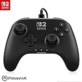 PowerA Advantage Wired Controller for Nintendo Switch 2 - Black, Officially Licensed, Hall Effects, Mappable Buttons, Pro Controller, C Button, On-board Audio Controls