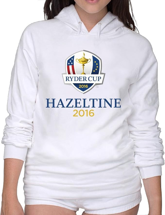 Amazon.com: Women's Normal Fit Ryder Cup 2016 Hazeltine Hoodies White: Clothing