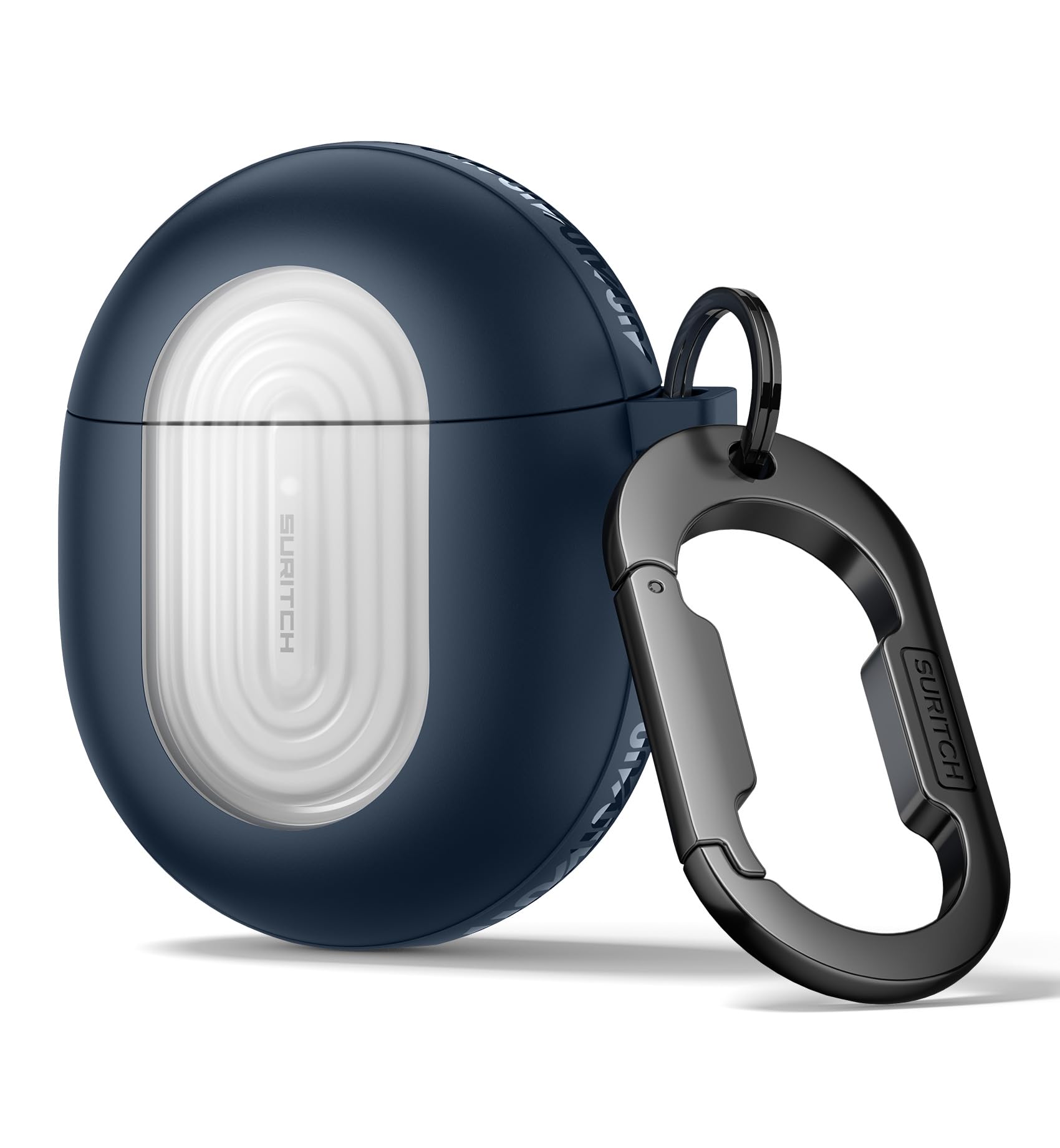 Photo 1 of SURITCH Magnetic Bumper Cases for Google Pixel Buds Pro 2 (2024) and Pixel Buds Pro (2022) Case Cover, Rugged Shockproof Protective Covers with Carabiner & Cleaning Kit & Removal Tool, Navy
