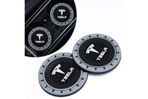 PPODKS Cup Holder Insert Coaster Fit Tesla Model 3 Model S Model X Model Y,Anti Slip Car Cup Coaster Interior Accessories