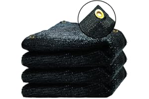 Vocray 90% Black Shade Cloth, 12X24Ft Garden Sun Shade for Plant Cover, Outdoor Shade Netting with Grommets, Sunblock Mesh Tarp for Patio, Greenhouse, Pergola, Potted Plant, Chicken Coop