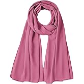 Ftoronaly Chiffon Hijab Scarf for Muslim Women Shawl Wrap for Wedding Party Evening Dress Summer Sun-proof Coverup