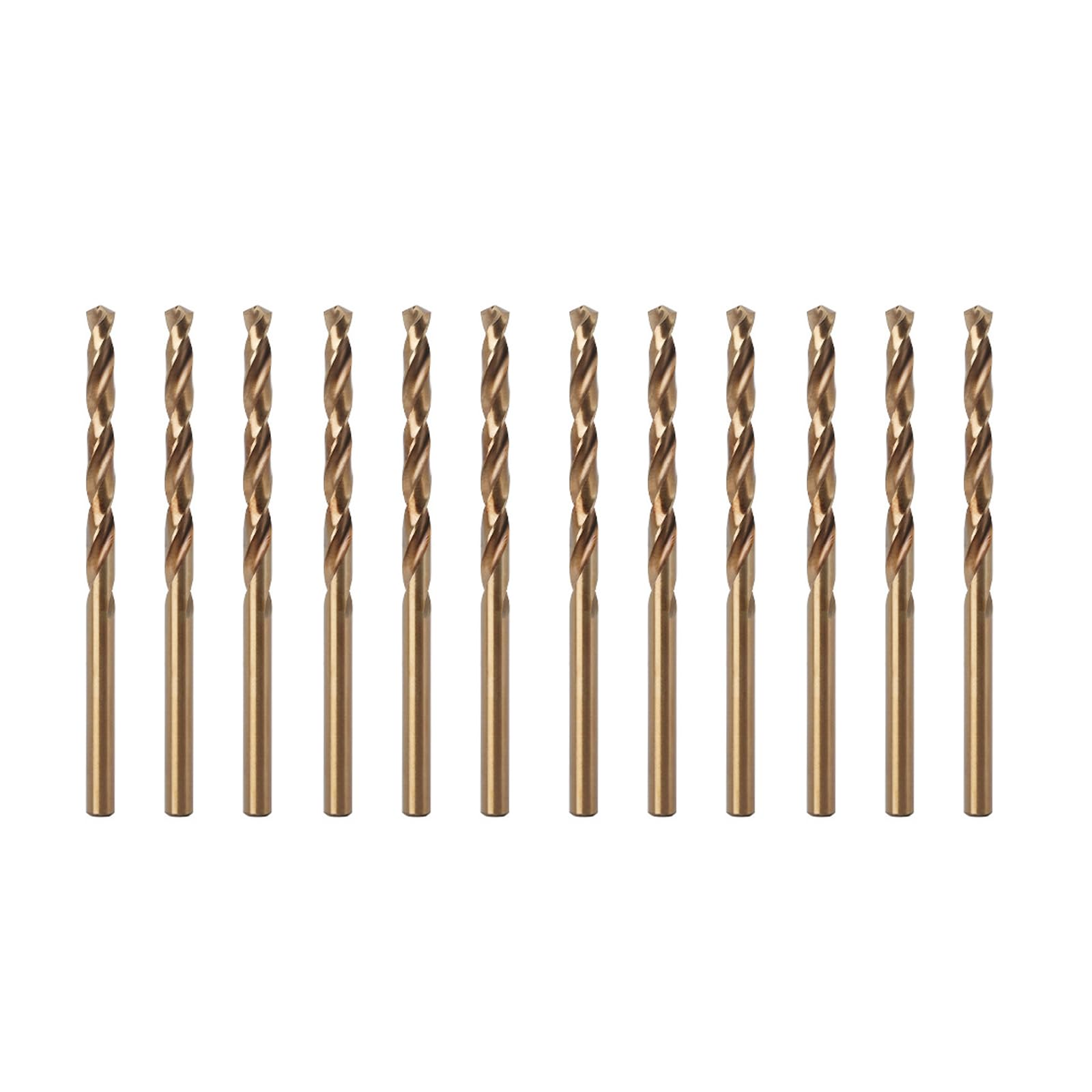Misuyue 8% Cobalt Drill Bits, Metal Drill Bit Set 3.5mm, 12pcs HSS M42 Carbide Twist Drill Bit for Metal Stainless Hard Steel Aluminum, Wood Drill Bits