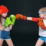 Grosee Kids Boxing Glove 6oz 8oz Green Youth Training Sparring Gloves view 8