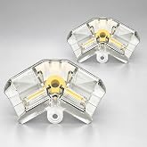 Litezone Hexagon Garage Lights V Connectors 2 Pack, Exclusively Compatible Brand Hexagon LED Lights (2pcs 120&deg;V Connector)