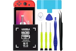 Luuzkla 13500mAh HAC003 Battery, (New Upgrade) Replacement for Nintendo Switch Game Console HAC-001 HAC-003 Internal, with Full Tool Kit