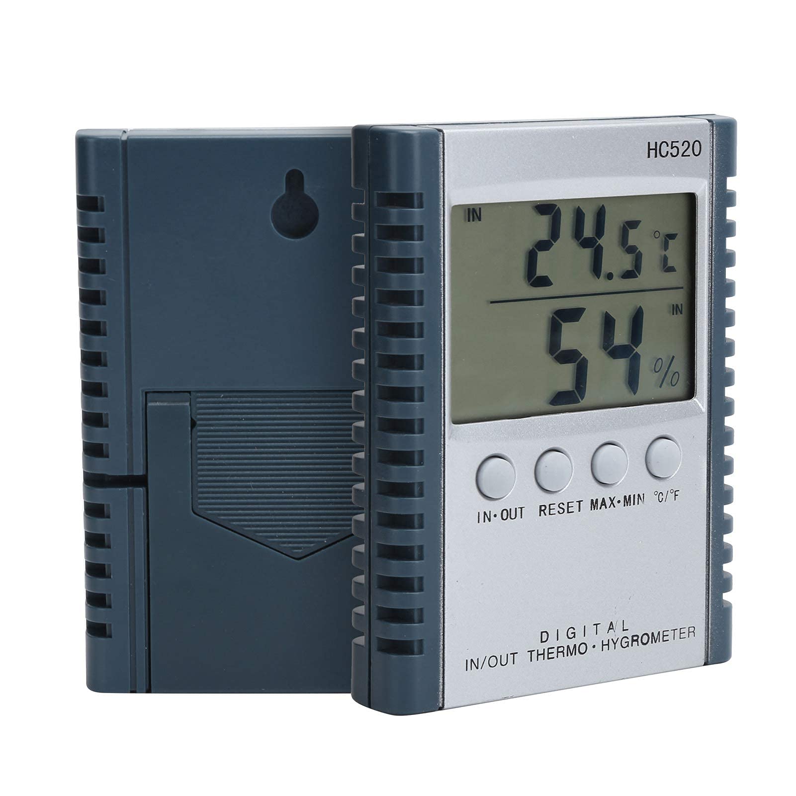 Accurate Hygrometer, Digital Thermometer, Indoor Humidity Thermometer, LCD Digital Display, Maximum and Minimum Values for Greenhouse, Home, Office