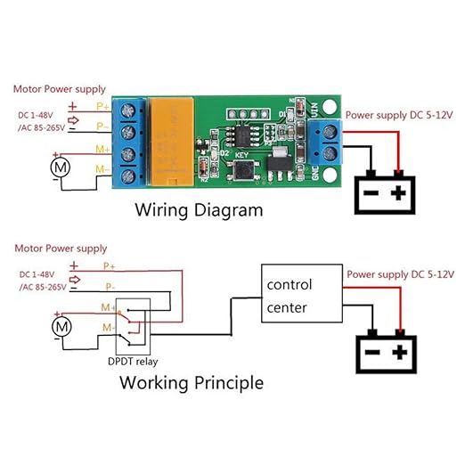 Amazon Com Dc Motor Reverse Polarity Module 5 6 9 12v Time