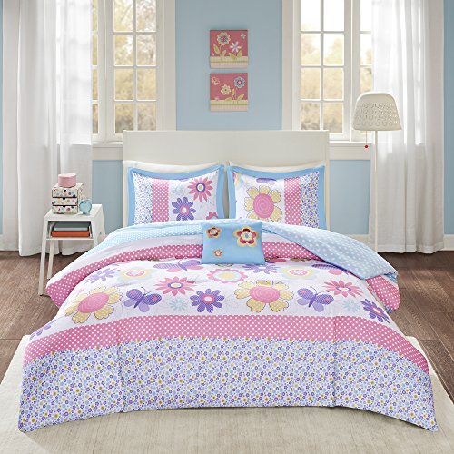 Vibrant Floral Comforter set for Girls Full/Queen, Jordan Ubuy