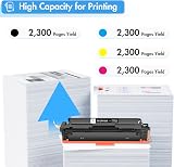 TRUE IMAGE 4 Pack Toner 410A CF410X for HP LaserJet Pro MFP M477 M452 M377 view 3
