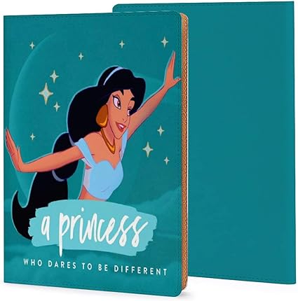 Amazon A5サイズ対応 ジャスミン プリンセス ブックカバー ノートカバー メモ帳カバー 手帳カバー レザー 読書 アニメ キャラクター Danesi ブックカバー 文房具 オフィス用品