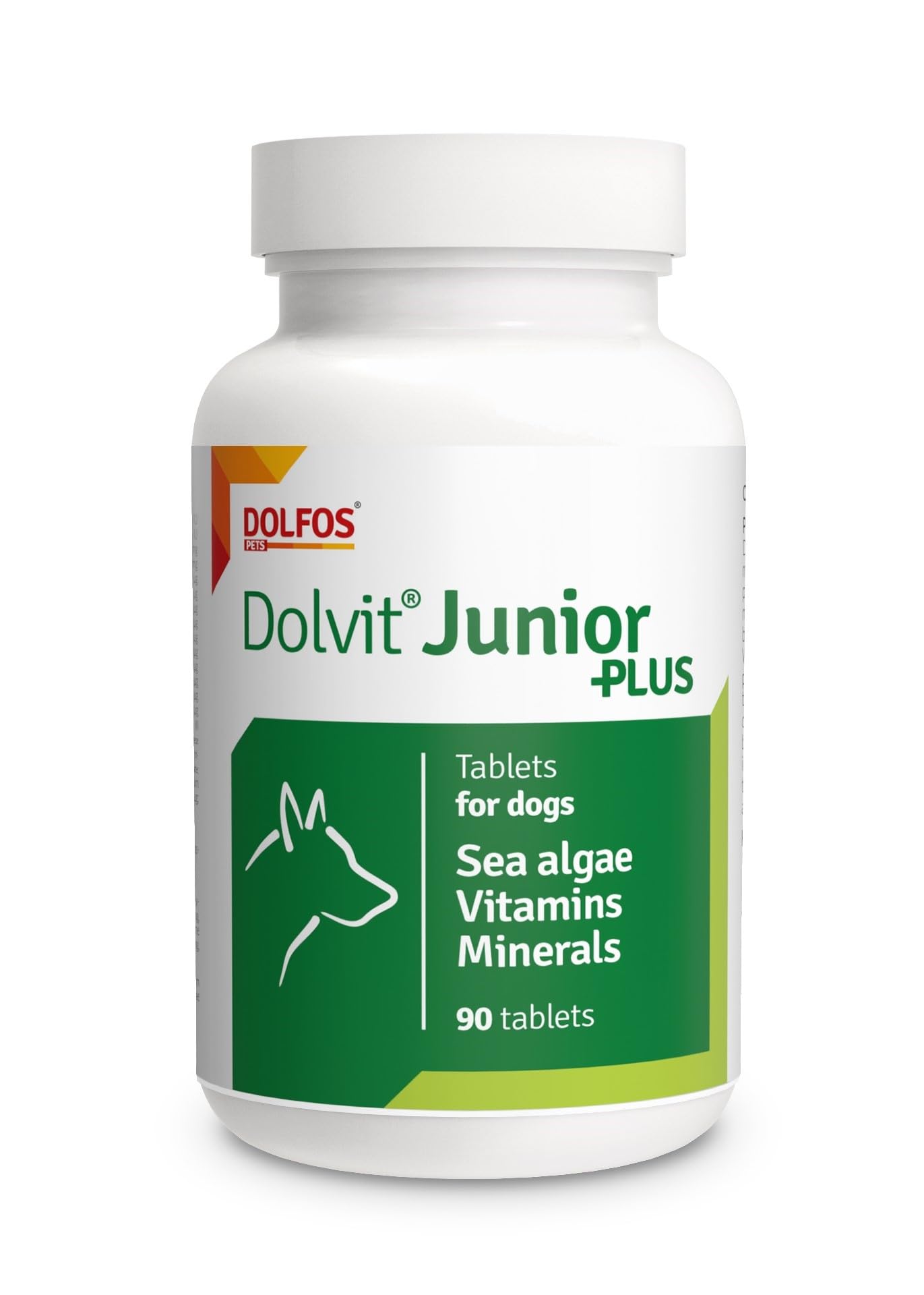 Dolvit Junior Plus 90 tab Vitamins Minerals Prebiotic Beta-glucan for Junior Dog