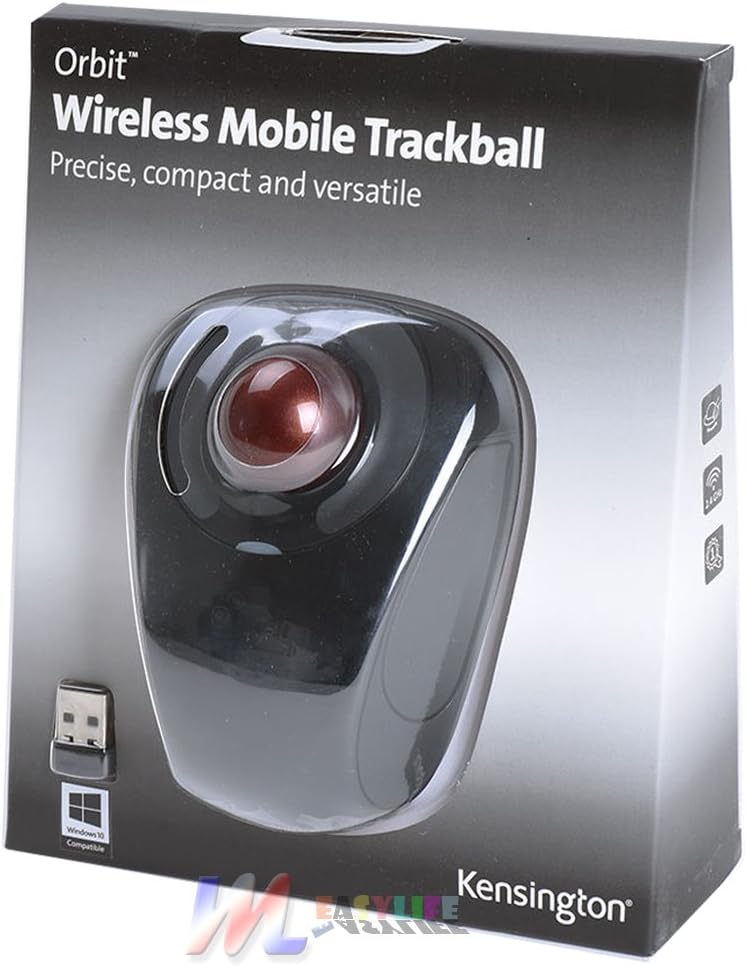 Kensington Orbit Wireless Mobile Trackball Mouse 2 4ghz Close Look Youtube