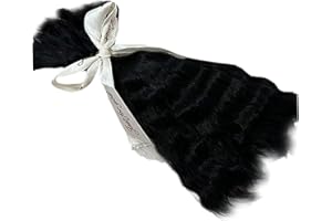 Doll Hair, Doll Hair, 7.9 inch for Crafts, Curly for Rerooting, DIY Wigs, Replacement Mohair for Reborn Black, for Crafts