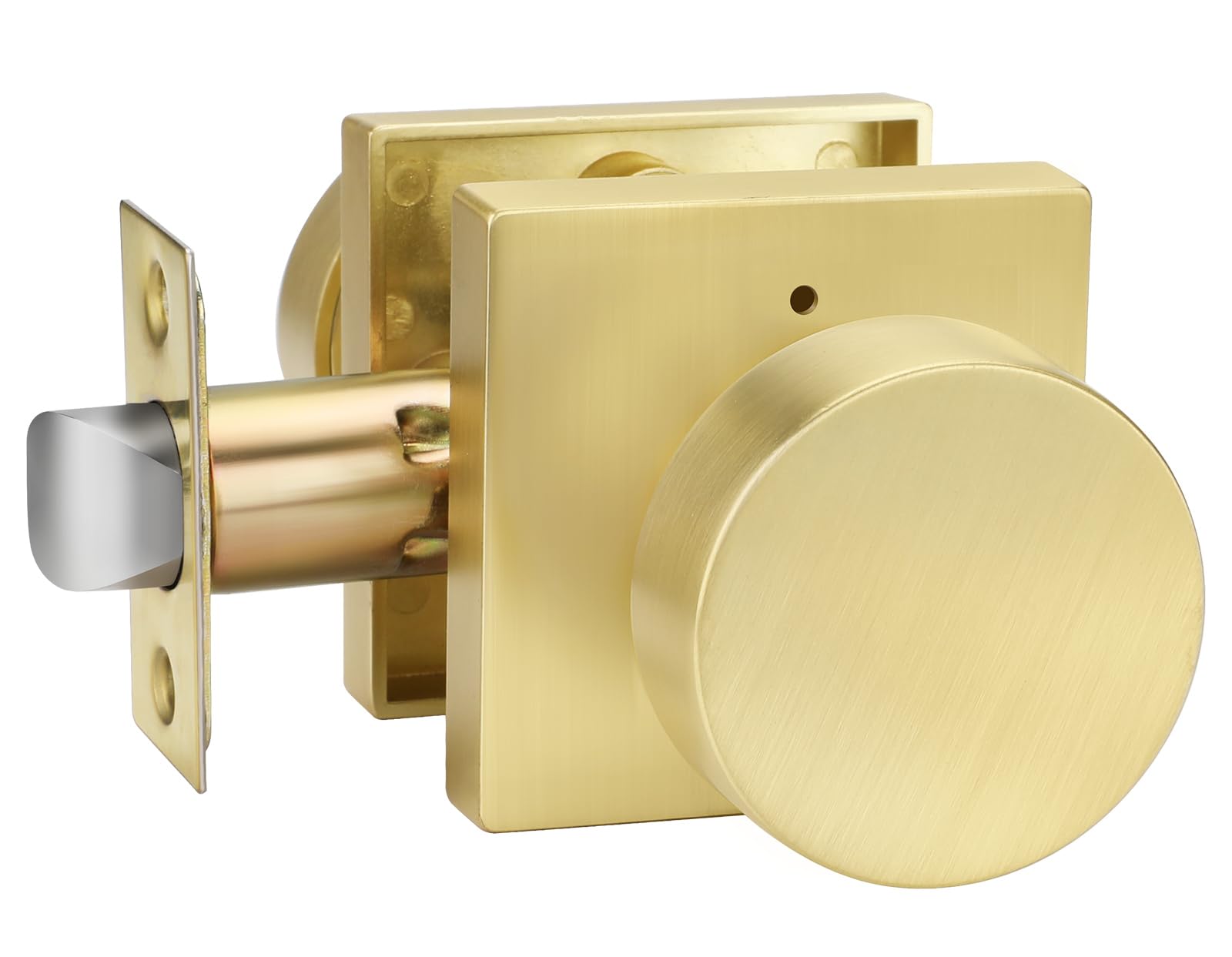 Photo 1 of goldenwarm Privacy Gold Interior Door Knobs, Zinc-Alloy Heavy Duty Interior Door Knobs for Bedroom, Contemporary Brass Door Knob Privacy, Brushed Gold Door Knob Interior for Bathroom(1 Pack)