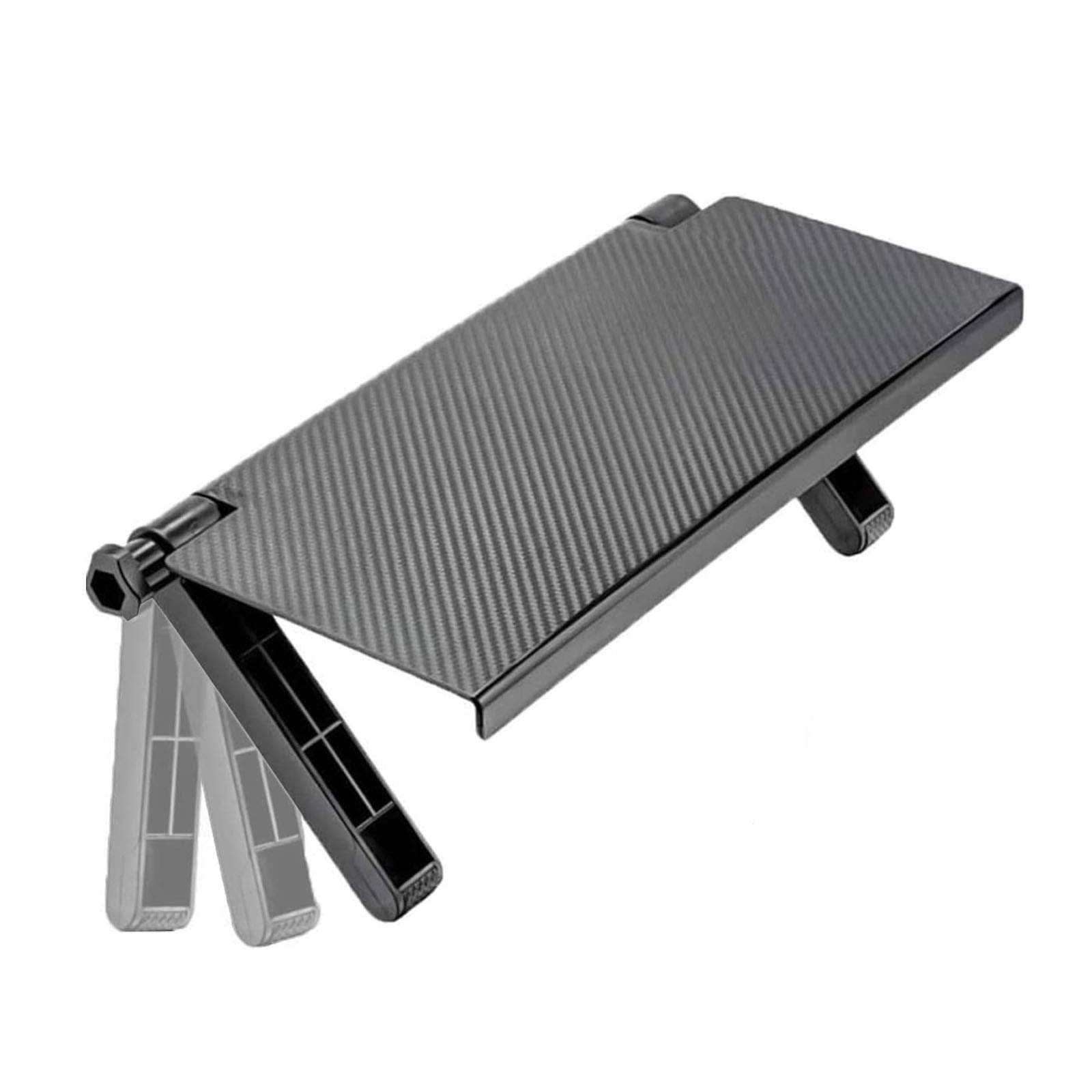 Jieddey Adjustable Screen Shelf, TV Shelf, Top Shelf Adjustable Storage Stand for Foldable Screen Mounting Organizer Upper Shelf for Computer Flat Screen TV Black