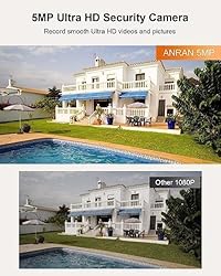 ANRAN 5MP Security Camera Outdoor, 360°PTZ