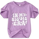 KEKEMI in My Big Sis Era Graphic Shirt Toddler Girl Promoted to Big Sister T-Shirt Baby Short Sleeve Summer Crewneck Tee Tops