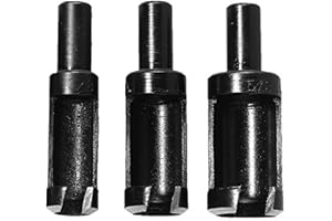 GENERAL TOOLS General Tool Plug Cutter #S31 3-Piece Set with 3/8-Inch, 1/2-Inch & 5/8-Inch Diameter Bits,Black