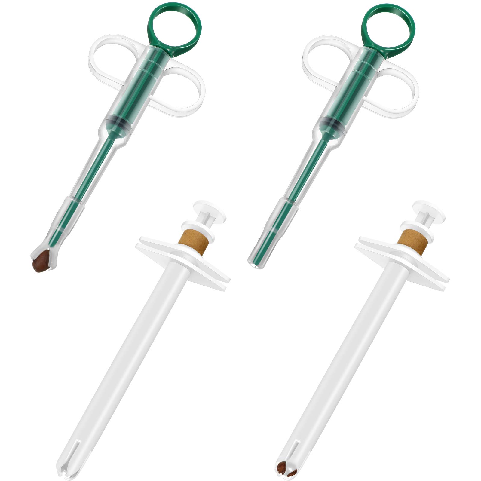 4 Pieces Pet Syringe Pet Pill and Liquid Feeding Dispenser Safety Cat Dog Pill Popper Soft Tip Pet Tablet Pill Feeder for Cat Dog Puppy Kitten