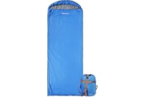 REDCAMP Ultra Lightweight Sleeping Bag for Backpacking, Hiking, Comfort for Adults Warm Weather with Compression Bag, 15-25°C
