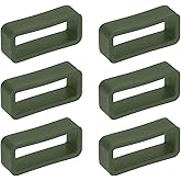 HARFINGTON Watch Band Loops Silicone Watch Strap Holder Retainer | Watch Band Keeper Replacement Wristwatch Strap Fastener Rings