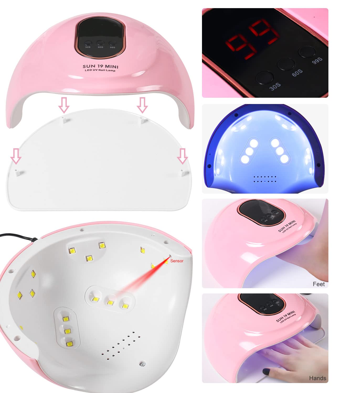 Acrylic Nail Art Kit-Nail Art Manicure Set Acrylic Powder Brush Glitter File French Tips U V Lamp Nail Art Decoration Tools Nail Drill kit for beginners with everything at home - Image 5