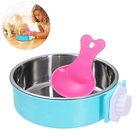 Pet Supplies Ueetek Crate Dog Bowl Fda Removable 2 In 1 Plastic