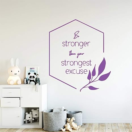 Cute Be Strong Quotes Wall Art Decal Stickers De Pared Material De