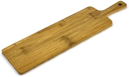 Tadar Schneidebrett Lang 59cm X 15cm Bambus Brett Servierbett Kuchenbrett Massiv Holz Tranchierbrett Amazon De Kuche Haushalt